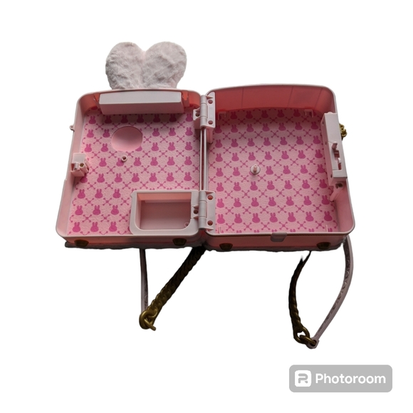 Bunny Backpack/Luggage. Kids Carry-on luggage. Pink - Picture 3 of 10